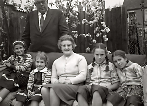 Visiting Sam's brother Harry and his wife Edith, England, 1957 (ls)