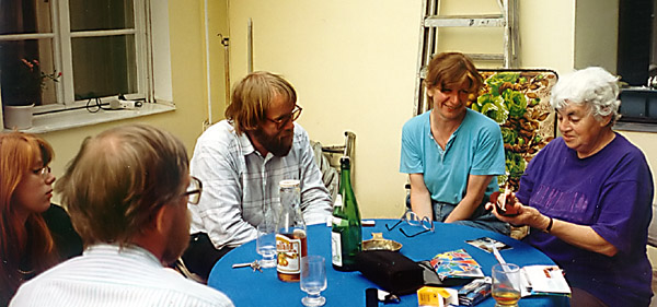 In Berlin, with Silke and Bernd, ca 1995 (ls)
