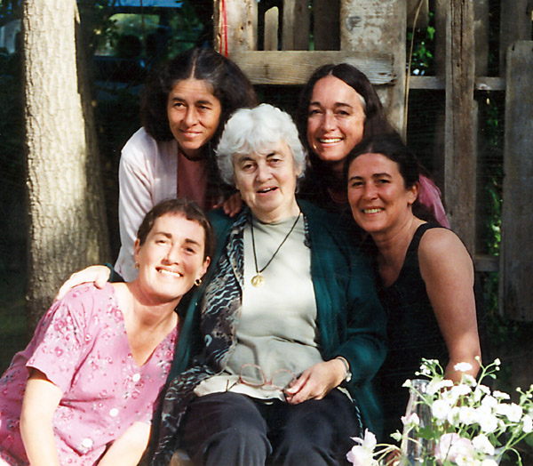 With 4 daughters, july 1994, recovering from heart surgery (ss)