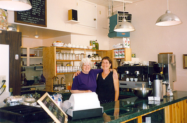 With Alice in the Iron Man Cafe, Bisbee, AZ, 1995 (ss)