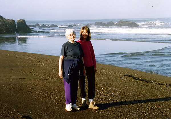 Coffee Rock Walk with Kathy, Cambria, 1989 (ns)